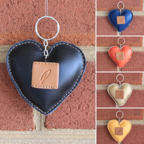 Piranda's Handmade "'P' Heart" Key Ring