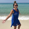 Ocean Blues Beach Dress Cover-Up